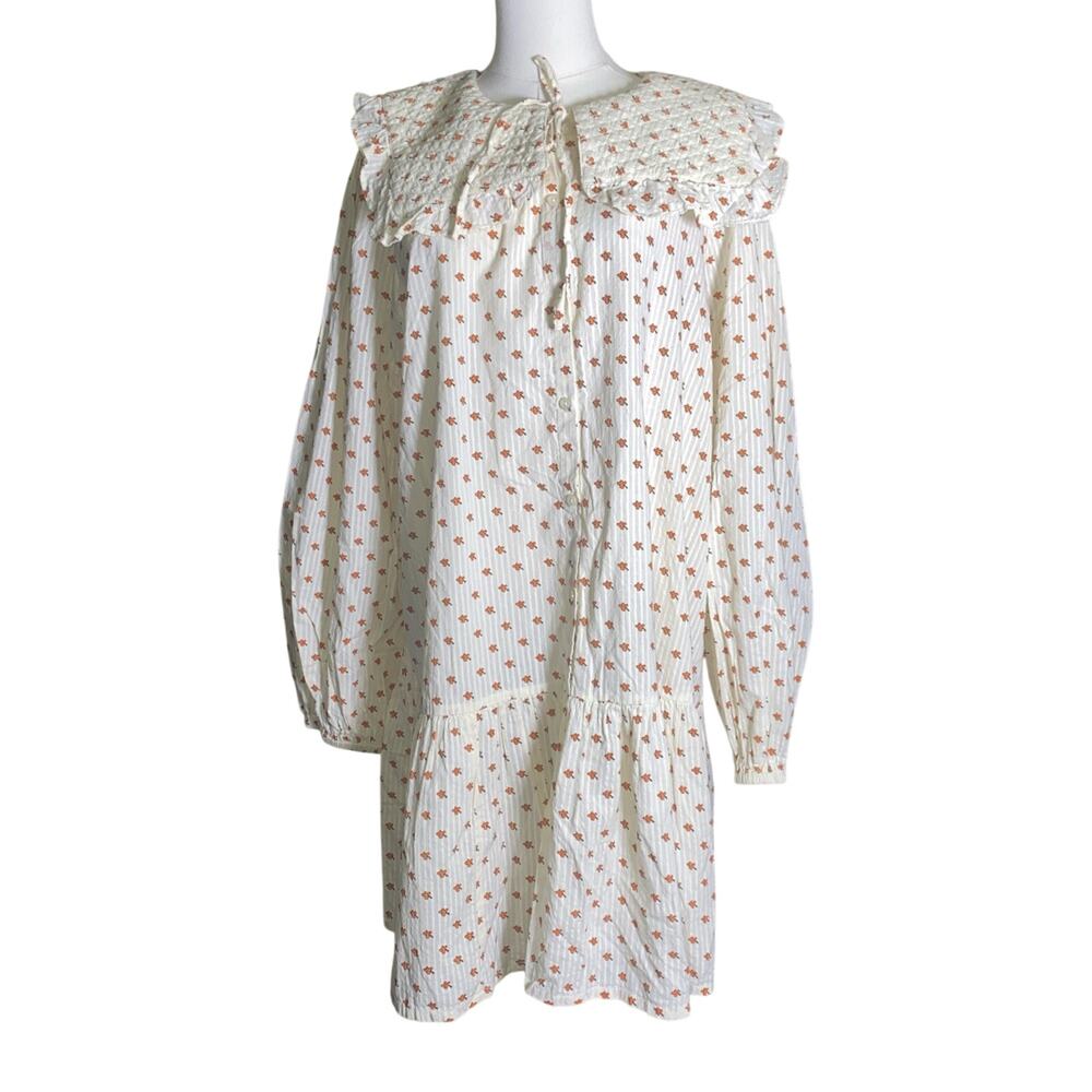 Stella Nova 100% Cotton Tiered Dress Size 44/ US 14 Grannycore Floral